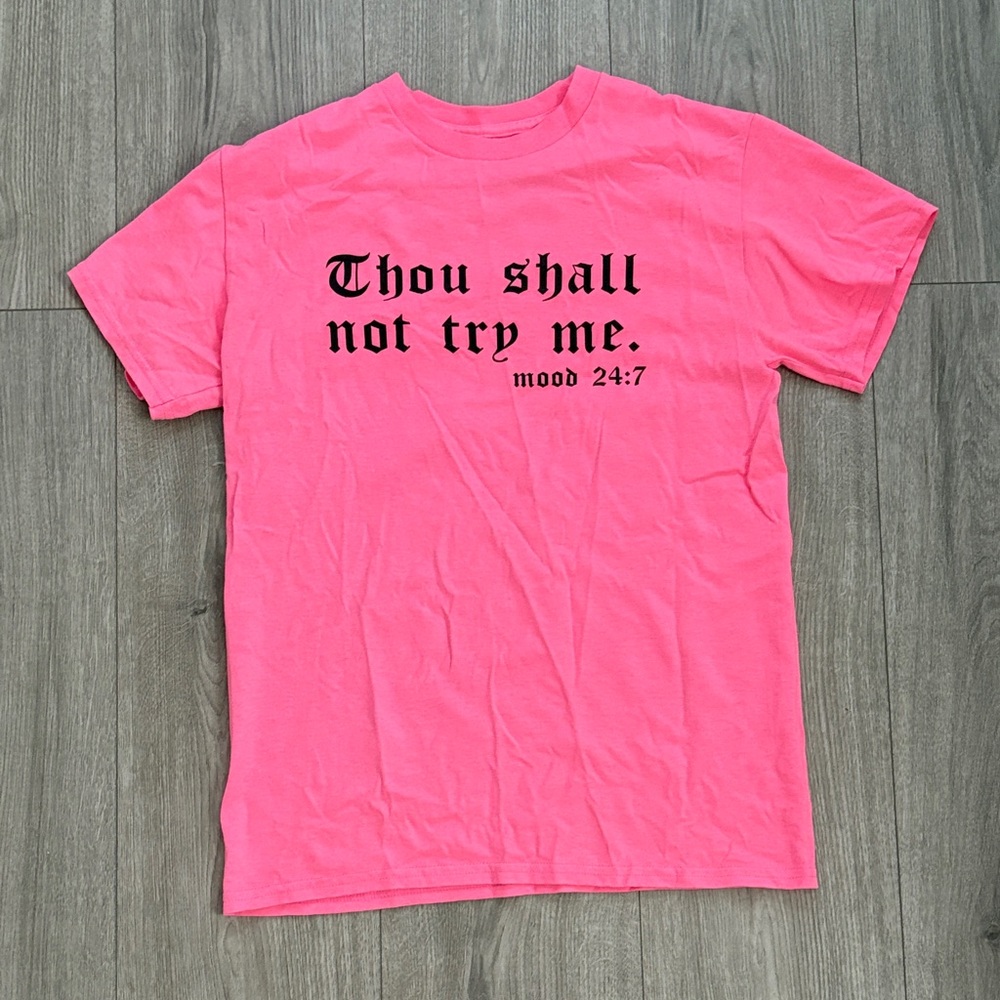 Fashion Nova Bold Pink Statement Tee